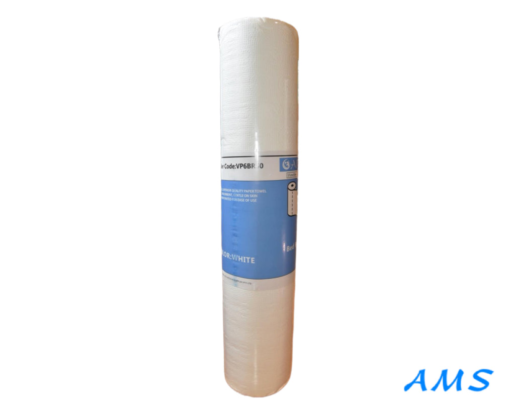 Paper Bed Roll 50M Perforated (6 Rolls per Carton)