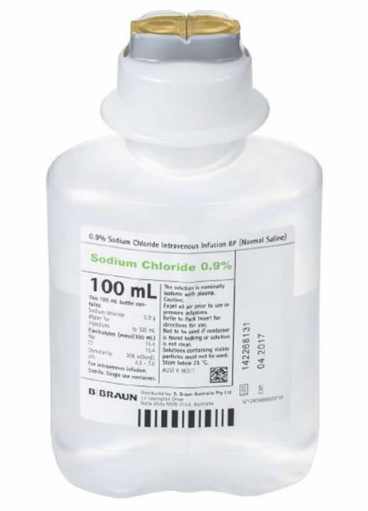 Sodium chloride 0.9% (Saline) 100ml