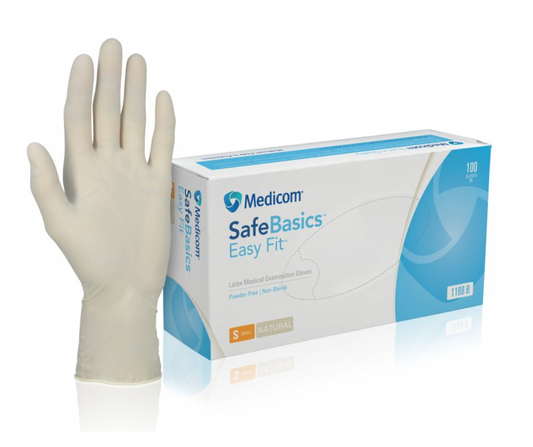 Medicom Vitals Latex Single use Gloves Natural -CTN