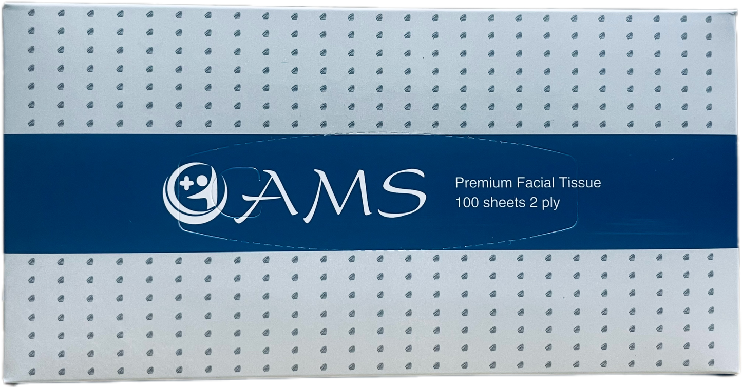 AMS Commercial Box Facial Tissue (48 boxes)