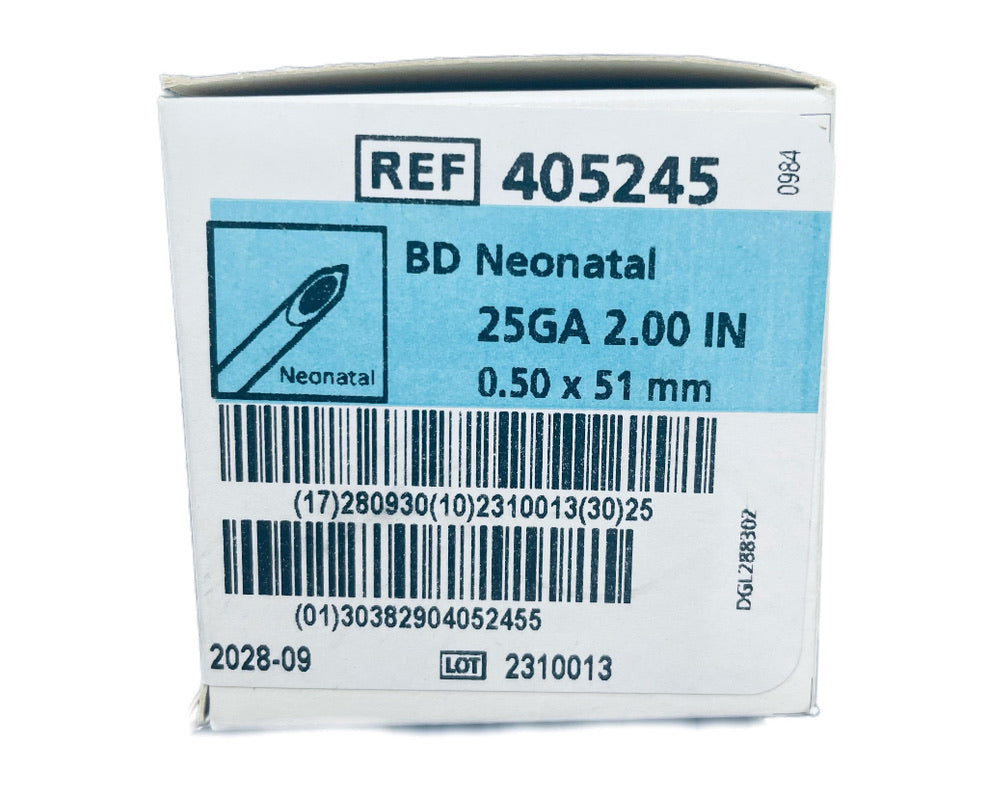 BD Neonatal Spinal Needle 25G x 51mm (25) Box