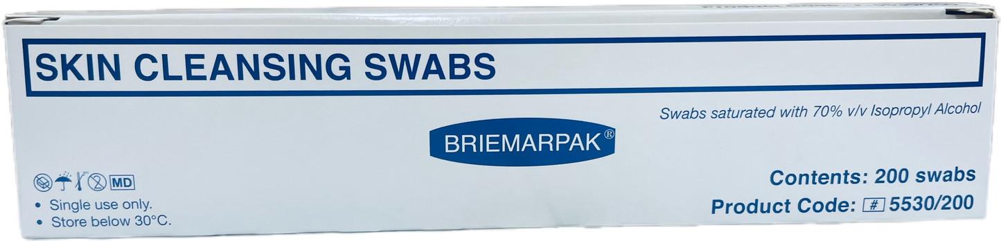 Briemar Alcohol Swabs (200) Box