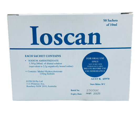 IOSCAN ORAL IODINE 50 X 10ML SACHETS