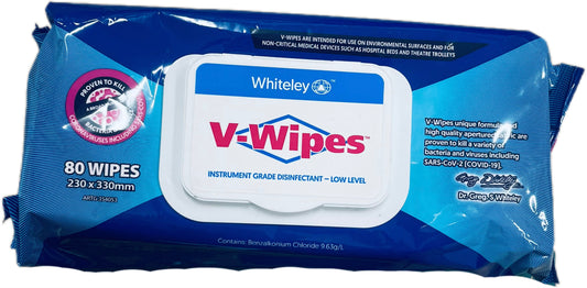 Whiteley V-wipes (alcohol free) 80 WIPES