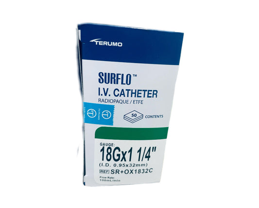 Surflo 18G Cannula SR+OX1832C