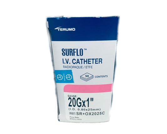 Surflo 20G Cannula SR+OX2025C