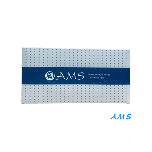 AMS Commercial Box Facial Tissue Ctn (48 Boxes)