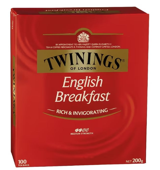 Twinings English Breakfast Tea Bags 100 Pack