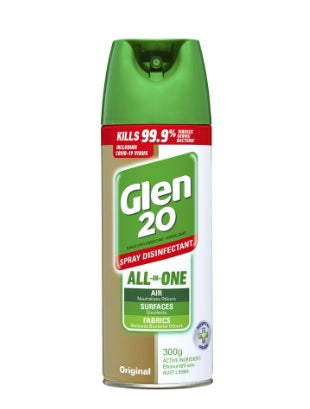 Glen 20 Disinfectant Air Freshener Spray Original 300g