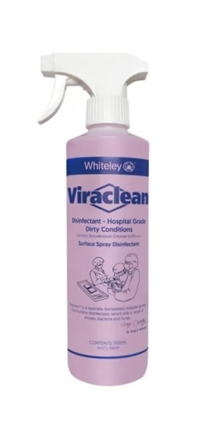 Whiteley Viraclean Hospital Grade Disinfectant Spray Bottle 500ML