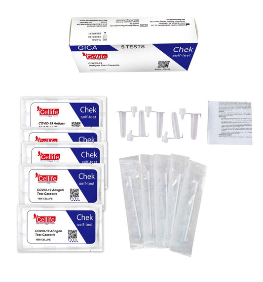 Covid-19 Antigen Rapid Test Cassette 5 Pack