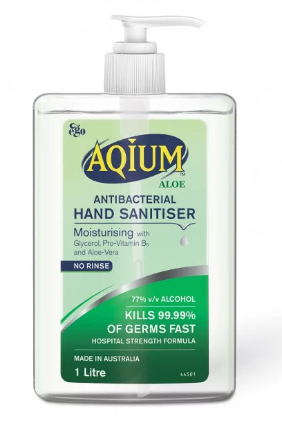 EGO Aqium Hand Sanitiser with aloe vara 1L