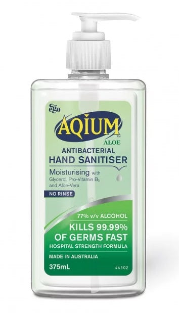 EGO Aqium Hand Sanitizer with Aloe Vara 375 ml